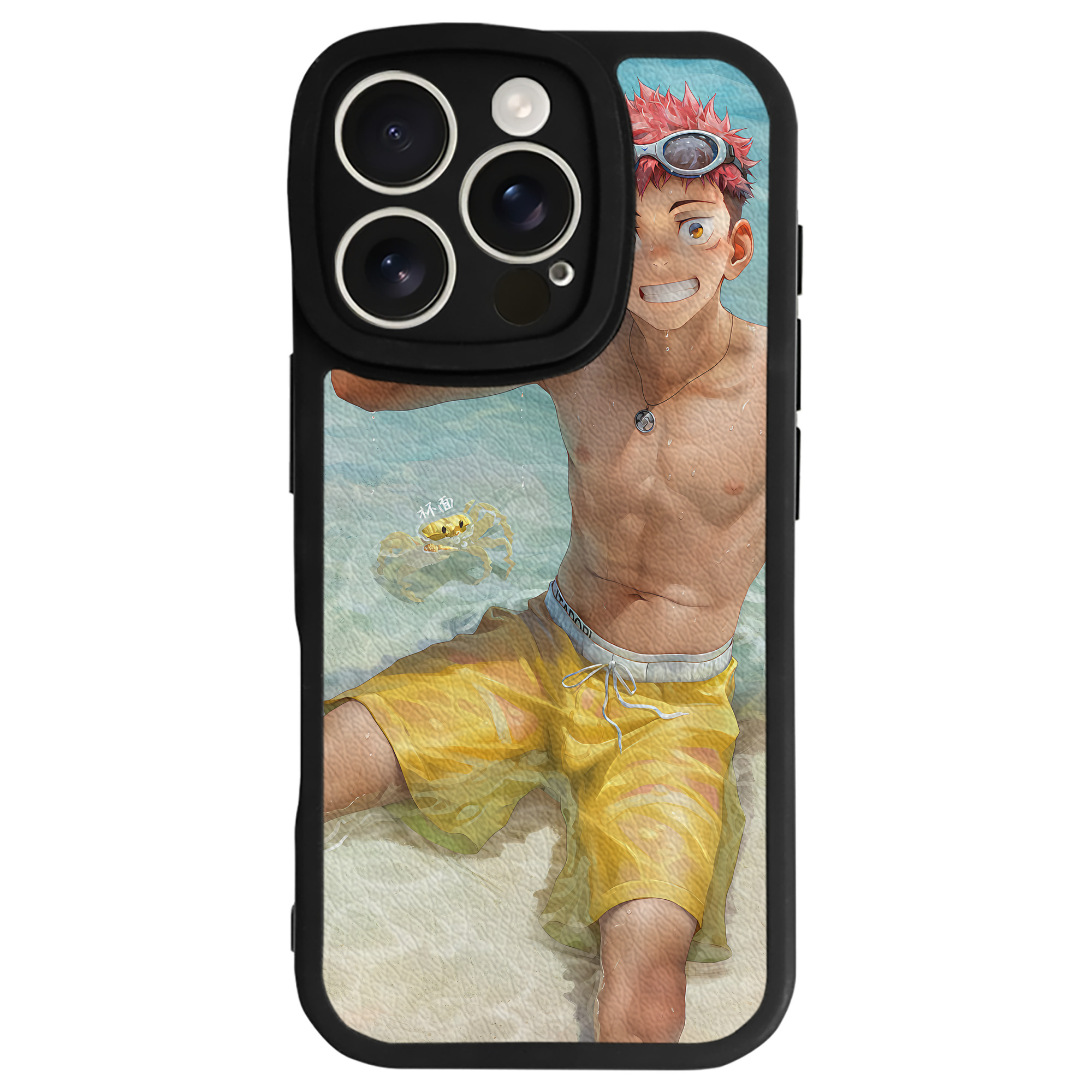 （画像用） 呪術廻戦 Jujutsu Kaisen 【iPhone 16シリーズ対応】シリコンスマホケース（レザー調） 材質：シリコン